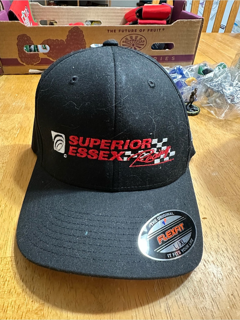Superior Essex Racing Black Flexfit Hat